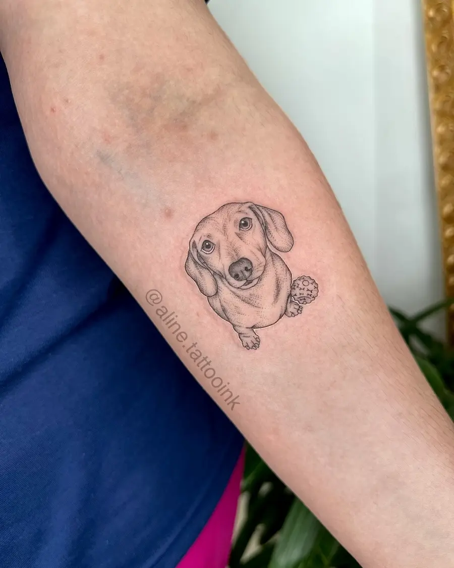 Tatuagem feita pela tatuadora Aline